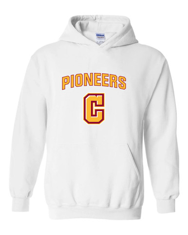 Cupertino Pioneers C Script Mascot #6 Men's Hoodie