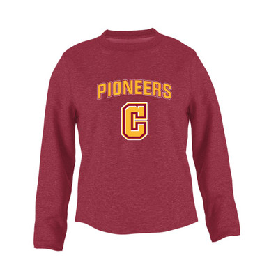Cupertino Pioneers C Script Mascot #6 Women's Sweatshirt