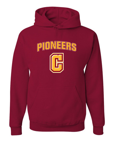 Cupertino Pioneers C Script Mascot #6 Men's Premium Hoodie