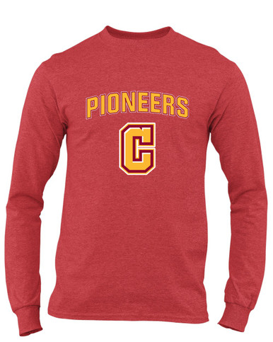 Cupertino Pioneers C Script Mascot #6 Men's Premium LS T-Shirt