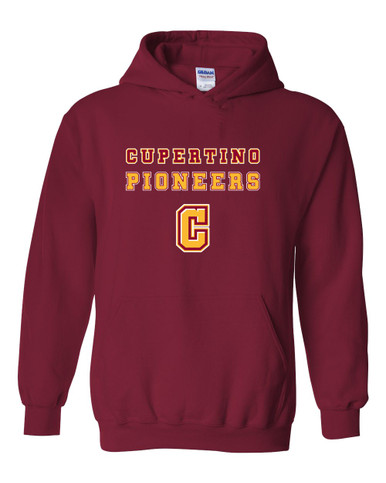 Cupertino Pioneers C Script Spirit Men's Hoodie