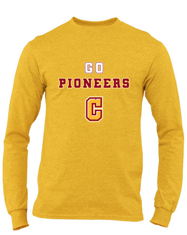 Cupertino Pioneers C Script Go Team Men's LS T-Shirt