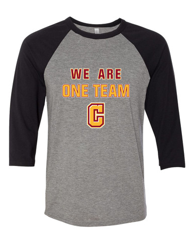 Cupertino Pioneers C Script We Are One Team Men's Baseball T-Shirt