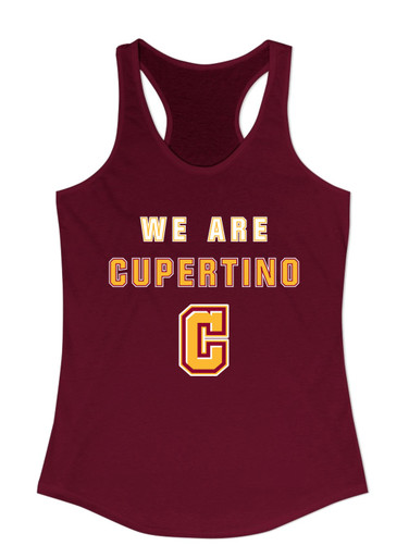 Cupertino Pioneers C Script We Are Women's Tank Top