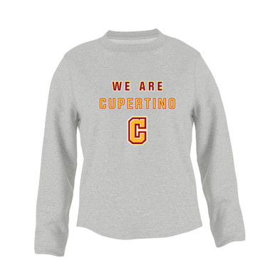 Cupertino Pioneers C Script We Are Women's Sweatshirt