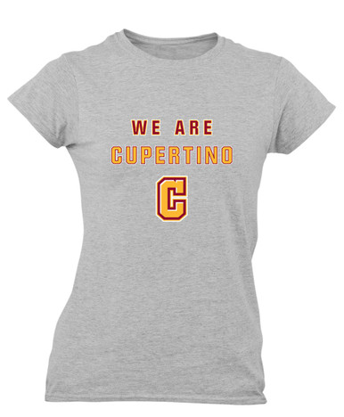 Cupertino Pioneers C Script We Are Women's SS T-Shirt