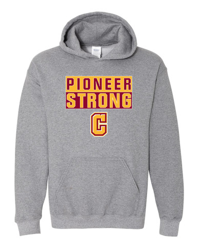 Cupertino Pioneers C Script Strong #1 Men's Hoodie