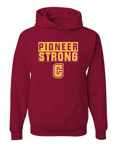 Cupertino Pioneers C Script Strong #1 Men's Premium Hoodie