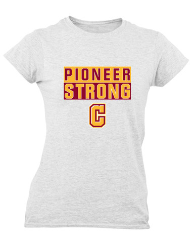 Cupertino Pioneers C Script Strong #1 Women's Premium SS T-Shirt