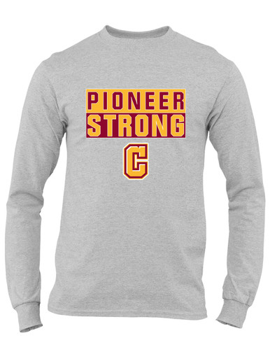 Cupertino Pioneers C Script Strong #1 Men's LS T-Shirt