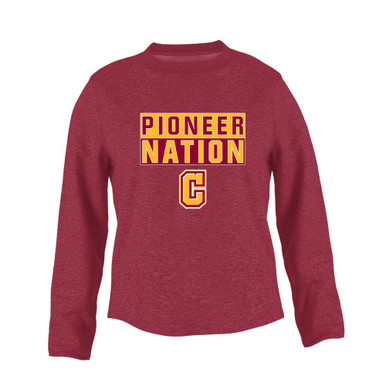 Cupertino Pioneers C Script Nation #1 Women's Sweatshirt