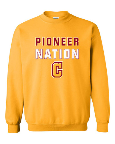 Cupertino Pioneers C Script Nation #2 Men's Sweatshirt