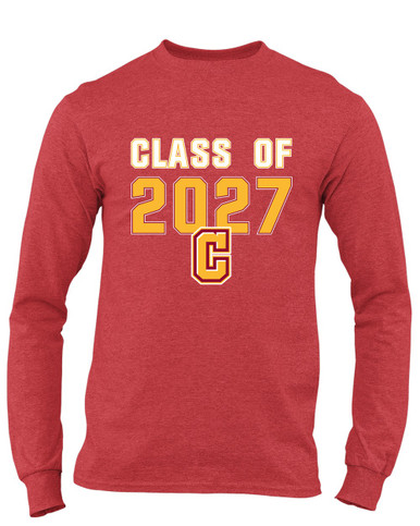 Cupertino Pioneers C Script Class of 2027 Men's Premium LS T-Shirt