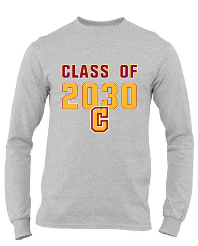 Cupertino Pioneers C Script Class of 2030 Men's Premium LS T-Shirt
