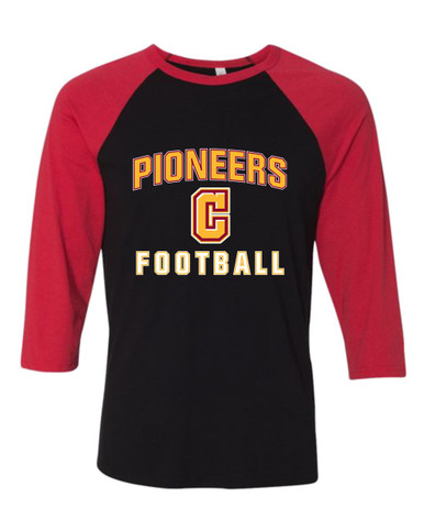Cupertino Pioneers C Script Football #1 Men's Baseball T-Shirt