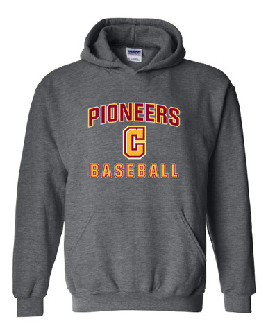 Cupertino Pioneers C Script Baseball #1 Men's Hoodie