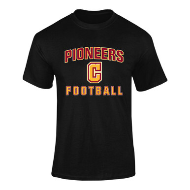 Cupertino Pioneers C Script Football #1 Men's SS T-Shirt