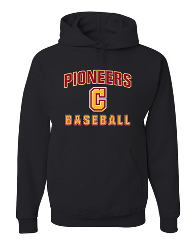 Cupertino Pioneers C Script Baseball #1 Men's Premium Hoodie