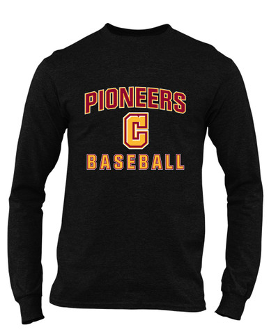 Cupertino Pioneers C Script Baseball #1 Men's Premium LS T-Shirt