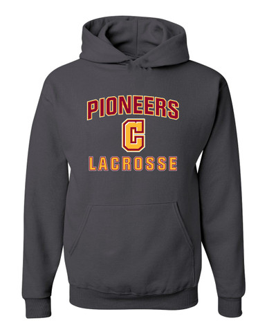 Cupertino Pioneers C Script Lacrosse Men's Premium Hoodie