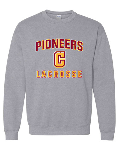 Cupertino Pioneers C Script Lacrosse Men's Sweatshirt