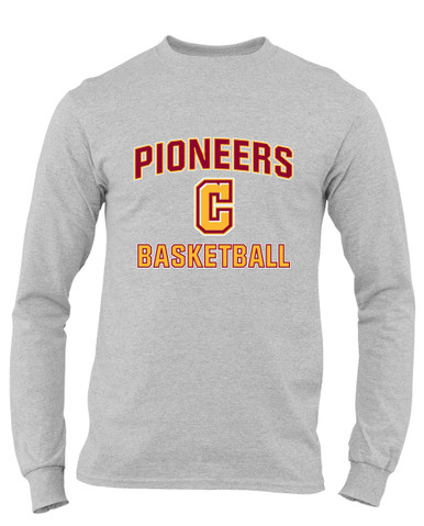 Cupertino Pioneers C Script Basketball #1 Men's Premium LS T-Shirt