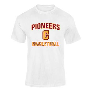 Cupertino Pioneers C Script Basketball #1 Men's Premium SS T-Shirt