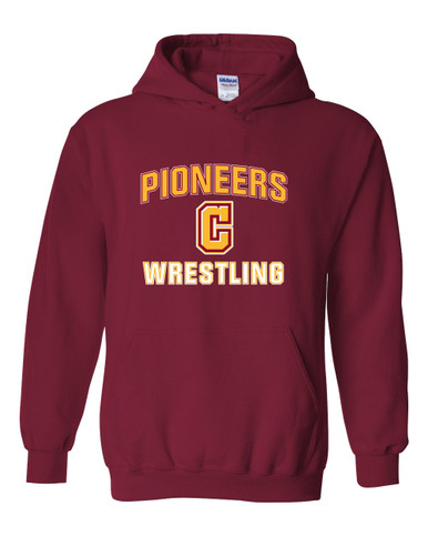 Cupertino Pioneers C Script Wrestling Men's Hoodie