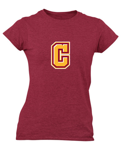 Cupertino Pioneers C Script Mascot #1 Women's SS T-Shirt