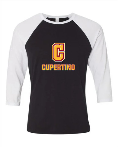 Cupertino Pioneers C Script Mascot #2 Women's Baseball T-Shirt