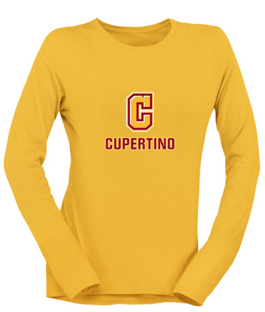 Cupertino Pioneers C Script Mascot #2 Women's LS T-Shirt