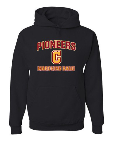 Cupertino Pioneers C Script Marching Band Men's Premium Hoodie