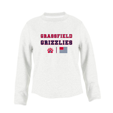 Grassfield Grizzlies Spirit Flag Women's Sweatshirt