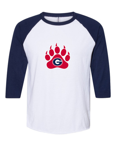 Grassfield Grizzlies Mascot #1 Women's Baseball T-Shirt
