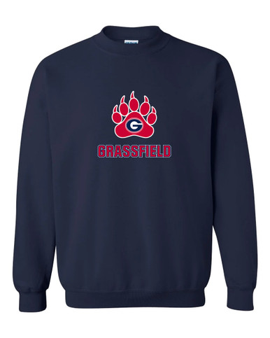 Grassfield Grizzlies Mascot #2 Men's Sweatshirt