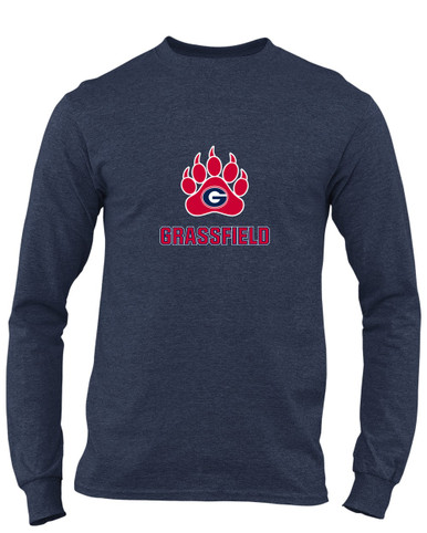 Grassfield Grizzlies Mascot #2 Men's Premium LS T-Shirt