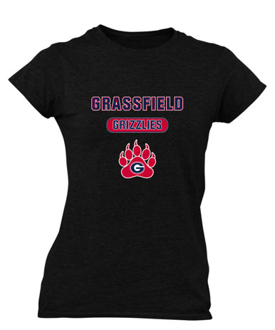 Grassfield Grizzlies Mascot #3 Women's SS T-Shirt