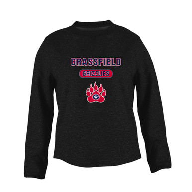 Grassfield Grizzlies Mascot #3 Women's Sweatshirt