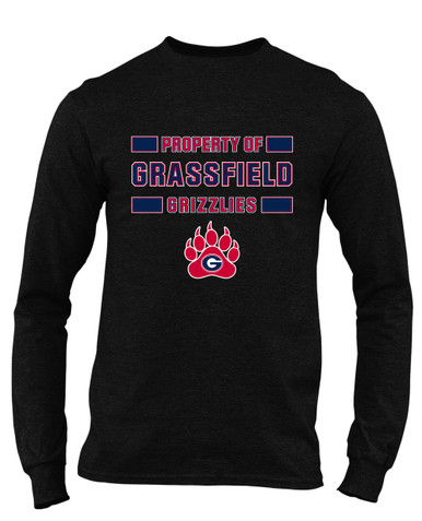 Grassfield Grizzlies Property Of Men's Premium LS T-Shirt