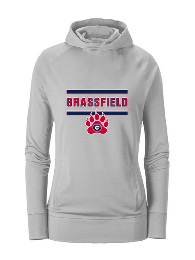 Grassfield Grizzlies Mascot #4 Women's Hoodie