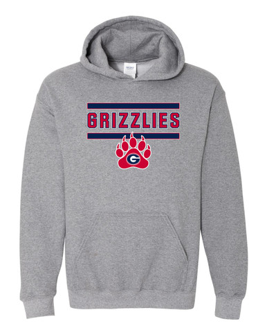 Grassfield Grizzlies Mascot #5 Men's Hoodie