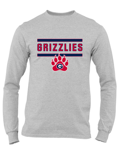 Grassfield Grizzlies Mascot #5 Men's Premium LS T-Shirt