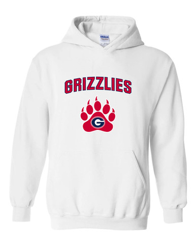 Grassfield Grizzlies Mascot #6 Men's Hoodie