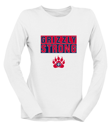 Grassfield Grizzlies Strong #1 Women's LS T-Shirt