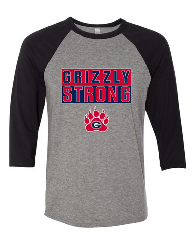 Grassfield Grizzlies Strong #1 Men's Baseball T-Shirt