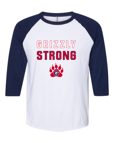 Grassfield Grizzlies Strong #2 Men's Baseball T-Shirt