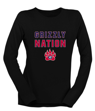 Grassfield Grizzlies Nation #2 Women's Premium LS T-Shirt