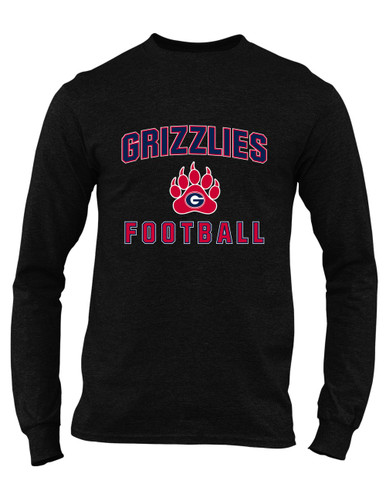 Grassfield Grizzlies Football #1 Men's Premium LS T-Shirt