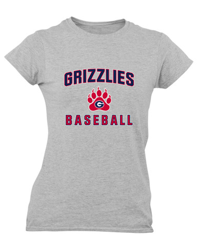 Grassfield Grizzlies Baseball #1 Women's Premium SS T-Shirt