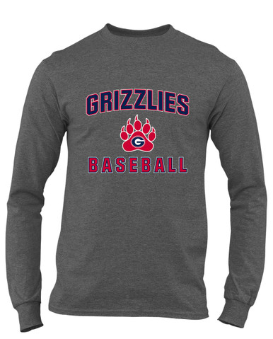 Grassfield Grizzlies Baseball #1 Men's LS T-Shirt
